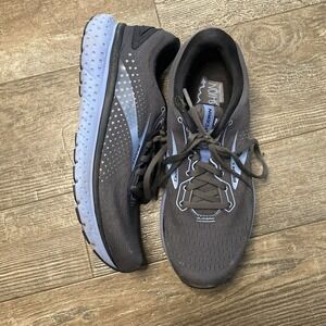 Brooks Glycerin 18 Athletic Running Shoe Sneaker Womens 9.5 B Ebony Gray Blue